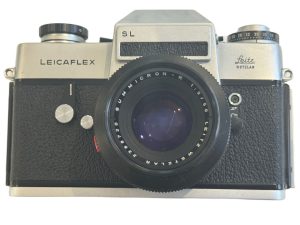 Classic film camera with precision optics from the museum collection